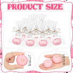 Demissle 40 Pcs Fall Pumpkin Baby Shower Soap Favors Bulk, Pink - Image 2