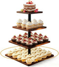 4 Tier Cupcake Stand for 50 Cupcakes,360°Wooden Cake Dessert Tower Holder by Unknown
