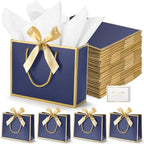 DOYIDE 50 Pcs Thank You Gift Bags with Tissue Paper & Handles, 9x7x3.1inch by DOYIDE