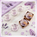24 Pcs Wedding Favors for Guests Small Ceramic Bowls, Flower, Purple - Image 3