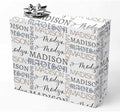 AOFUN Personalized Name Text Custom Wrapping Paper Picture Personalized Gift Wrap Paper Custom Wrapping Paper Picture Custom Name Wrapping Paper 3 Rolls 58"" x 23"", Style 23 by Unknown