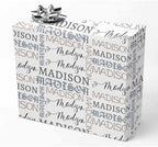 AOFUN Personalized Name Text Custom Wrapping Paper Picture Personalized Gift Wrap Paper Custom Wrapping Paper Picture Custom Name Wrapping Paper 3 Rolls 58"" x 23"", Style 23 by Unknown