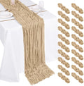 20 Pack Cheesecloth Table Runner - 17x108 Inch Beige Boho Gauze Cheese Cloth Table Runners for Baby Bridal Shower Decoration Wedding Party Summer Garden Farmhouse by Unknown