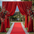 20FTx12FT Red Backdrop Curtains for Weddings Party, Birthdays and Labor Day by Outpain