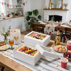 20 Pack 14x10x6 Inches Quarter Sheet Cake Boxes with 20 Cake Boards - Image 2