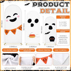 3 Pcs Halloween Arch Backdrop Covers, Boo Ghost Arch Cover - Image 2