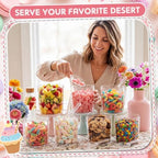 115 oz 6 Plastic Candy Bar Containers with 3 Tongs and 3 Scoops - Image 5