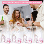 Boao 6 Set Pink Bow Baby Shower Game Prizes Gifts for Winners Guests Favors - Image 5