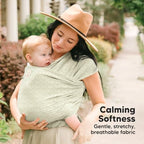KeaBabies Baby Wrap Carrier, All in 1 Original Baby Carrier (Chevron Maze) - Image 3