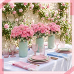 Geosar 36 Bundles Artificial Peonies Flowers,Pink - Image 4