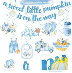 Little Pumpkin Baby Shower Decorations Party Supplies Blue - Image 5