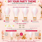 Light Pink Hot Air Balloon Decorations for Baby Shower Table Centerpieces - Image 7