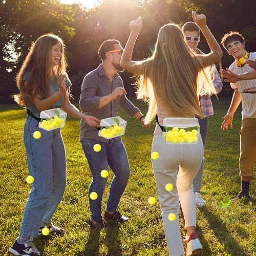 Vinsot 3 Sets Baby Shower Games Twerking Shaking Balls with Belts,Yellow - Image 5