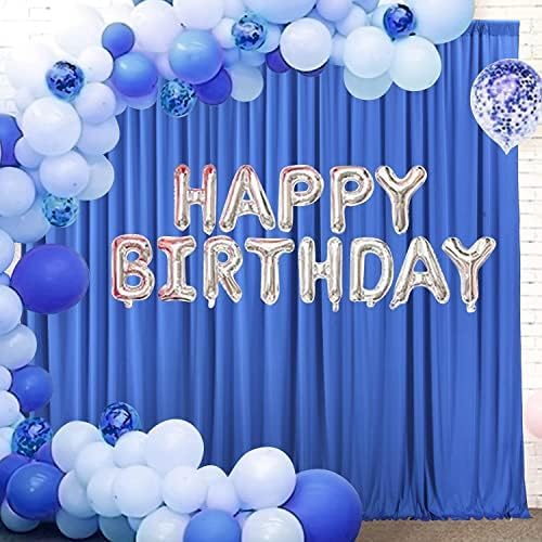AK TRADING CO. 10 feet x 10 feet Polyester Backdrop Drapes Curtains Panels with Rod Pockets - Wedding Ceremony Party Home Window Decorations - Royal Blue (DRAPE-5x10-ROYAL) - Image 5