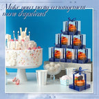 Thenshop 50 Pcs Clear Cupcake Boxes Individual 3.5 Inch, Navy Blue - Image 5