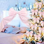 Suncalla 13 Pcs Extra Large Pink Ribbon Bows for Wreath Front Door Decor - Image 6