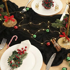 20 Pack Black Cheesecloth Table Runner 120 Inch Boho Wedding Decor - Image 5