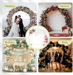 EMART Round Backdrop Stand 8FT Gold Balloon Arch Stand Metal Circle Arch - Image 2
