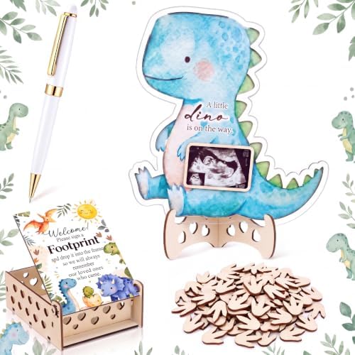 Chunful 64 Pcs Dinosaur Baby Shower Party Decoration Guest Book Alternative by Chunful