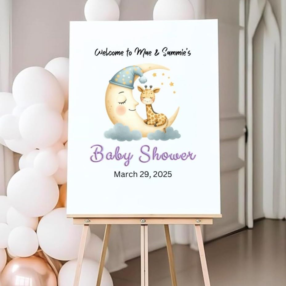Baby Shower, Sprinkle, Gender Reveal, Bear Flying Blue Plane Guest Sign-in Board, Custom Signature Book Alternative, Personalized Keepsake Party Decor. Premium Acrylic Sign, Made in USA. - Image 7