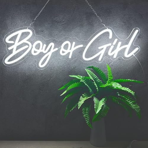 Custom He or She Neon Sign Girl Or Boy Baby Shower Led light Gender Reveal Party Decorations Birthday Party Light Sign for Baby Shower Decor (18''-30'') - Image 6