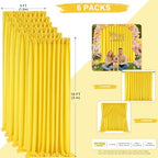 Yellow Backdrop Curtains 30ftx10ft Birthday Polyester Photo Drapes - Image 3