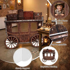 3.94 Ft Western Stagecoach Corrugated Plastic Cutout Photo Prop - Image 6