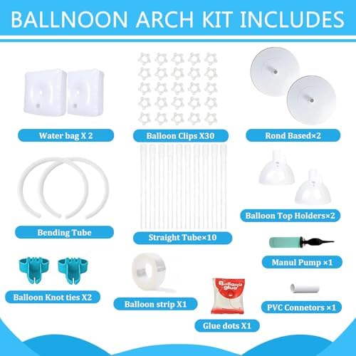 Balloon Arch Stand Kit for Party Backdrop Decoration 8.2FT & 6FT - Image 3