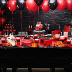 Funnymoom 452 Pcs Red and Black Party Decoration Supply for 50 Guest - Image 5