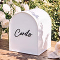 BreezeHug White Arched Acrylic Wedding Card Box with 3D Cards Letters, Modern Card Holder with Slot for Reception, Bridal Shower, Baby Shower, Birthday Party by Unknown