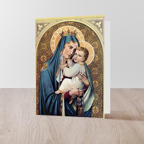 CafePress Our Lady Of Mount Carmel Greeting Card (20-pack), Note Card with Blank Inside, Birthday Card Matte - Image 4
