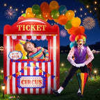Soulchen 6x5 Ft Inflatable Carnival Ticket Booth with LED and Blower - Image 6