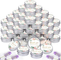 MTLEE 50 Pcs Pink Floral Wedding Candles Gift Favors for Guests 1 Oz by MTLEE