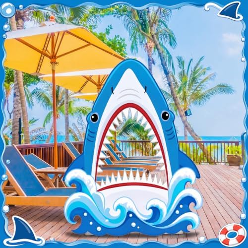 Funrous 5 ft Shark Mouth Cardboard Stand-up Party Decor, 1 Pcs - Image 6