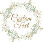 Personalized Business Logo Stickers - Ideal for Weddings, Birthdays, Favors & More. Waterproof, Fade & Heat Resistant. Pack of 100. (Wreath 21, 4 Inch) by clylife