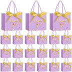 Jetec 45 Pcs Mini Thank You Gift Bag with Handle, Light Purple/gold by Jetec