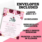 Amanda Creation Custom Baby Shower Invites Skunk Girl Baby Shower Invitations 20 5x7 Custom Personalized Invites With Envelopes - Image 6
