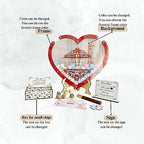 Quinceanera Guest Book Alternative, Wooden Heart Drop Box Sign-in Frame - Image 5