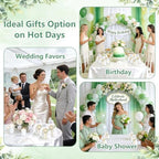 36Pcs Mini Handheld Fans for Wedding Bridal Baby Shower Guests - Image 5