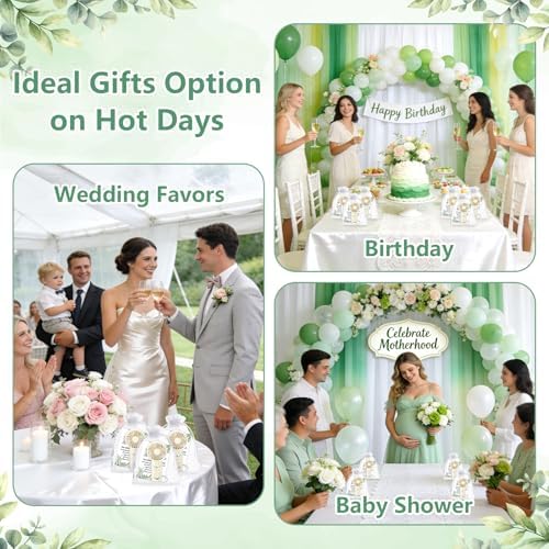 36Pcs Mini Handheld Fans for Wedding Bridal Baby Shower Guests - Image 5