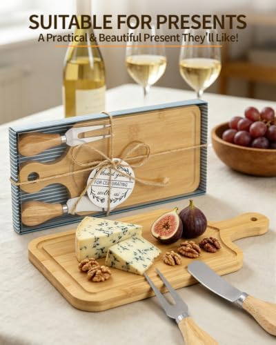 24 Set Bridal Shower Favor Prizes Charcuterie Board, Bamboo Cheese Board - Image 5