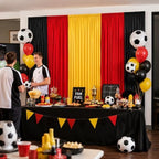 Red Black Yellow Backdrop Curtains 10x7FT, Wrinkle-Free Fabric Photo Backdrop Curtains for Mexican Fiesta Party, Latin Theme, Carnival Decor, Hip Hop Birthday, Soccer Watch, Cultural Event - Image 6