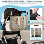 Pritent Baby Diaper Bag Tote,Waterproof Maternity Breast Pump Bags for Mom - Image 6