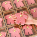 LemonRoad 15 Pcs Baby Shower Favors for Boy or Girl Baby Shower Prizes for Guests Sweater Refrigerator Magnet with Box Coat Hangers Acrylic Feet for Thank You Gifts Gender Reveal Baptism Party(Pink) by Unknown