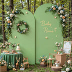 Sage Green Arch Backdrop Cover 7.2FT 6FT Wedding Arch Covers Spandex Fitted Fabric Backdrop Curtains Double-Layer Wrinkle Free Arch Covers Stretchy Backdrop for Party Baby Shower Birthday Decoration by Tao-GePartyDecorations