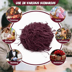 Tisspoms 10LB Burgundy Crinkle Cut Paper Shred Filler, Crinkle Paper Shreds - Image 6