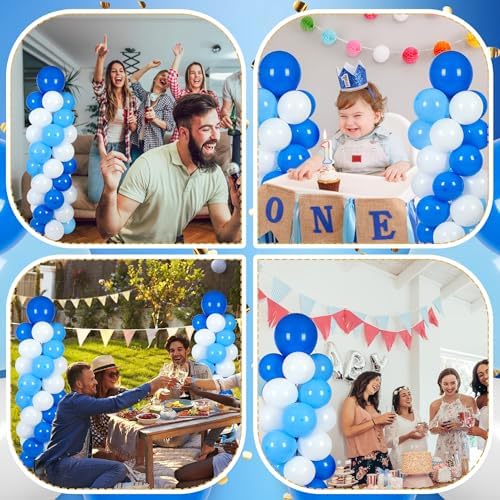 Balloon Column Stand with 102 Balloons, Balloon Column Kit Set of 2, Metal Balloon Tower Stand with Base for Floor, Height Adjustable from 1.57 to 7 Ft, For Party Decorations - Image 6