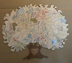 HAVOLY Personalized Wooden Tree Puzzle Wedding Guest Book Alternative | Custom Engraved Sign in Book Great For Anniversaries, Birthdays, Quinceaneras, Bar/Bat Mitsvahs, Family Reunions, & All Events - Image 3