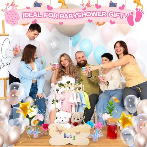 Wooden Baby Shower Crate Closet, Baby Shower Basket - Image 2