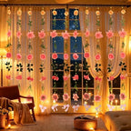 Livole 6Pcs 36Ft Wildflower Garland with Light Hanging Flower Wall Backdrop - Image 6